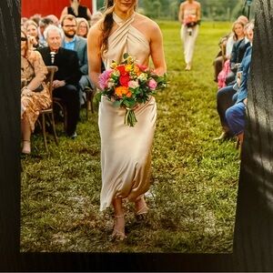 Show Me Your MuMu Cream Midi Dress